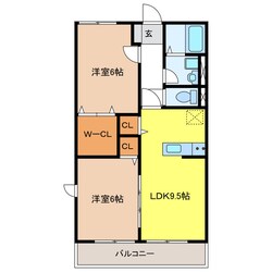 サニーコートYAMADAの物件間取画像